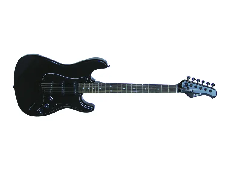 DIMAVERY ST-203 E-Guitar, gothik-black 